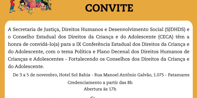 Conferência Estadual dos Direitos da Criança e do Adolescente