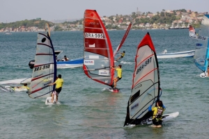 Etapa do campeonato Brasileiro de Windsurf Local: Ilha de Bom Jesus dos Passos Foto: Elói Corrêa/GOVBA