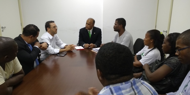 Reunião entre candidatos ao Conselho Tuteular e o Cubcorregedor Geral do PM, Nivaldo Aquino