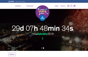 Interatividade marca novo site do Réveillon Salvador 2016