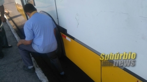 acidente na suburbana entre uma moto e um ônibus 1