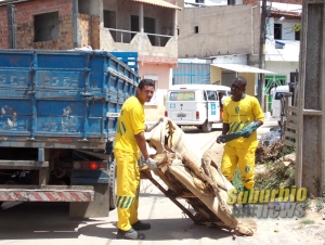 bota fora no subúrbio LIMPURB